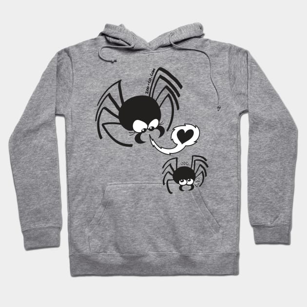 Dangerous love for a male spider Hoodie by zooco